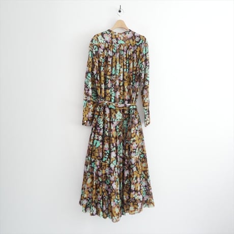 未使用 seya. RAINY FLOWER PRINT カシュクールドレス SG05252S09 2604-1557