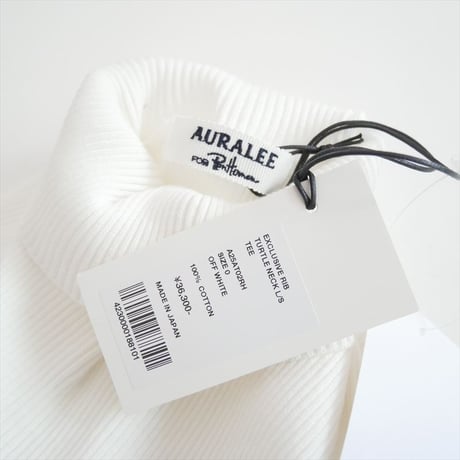 2025AW 未使用 AURALEE×RonHerman RIB TURTLE NECK L/S A25AT02RH 2605-0133