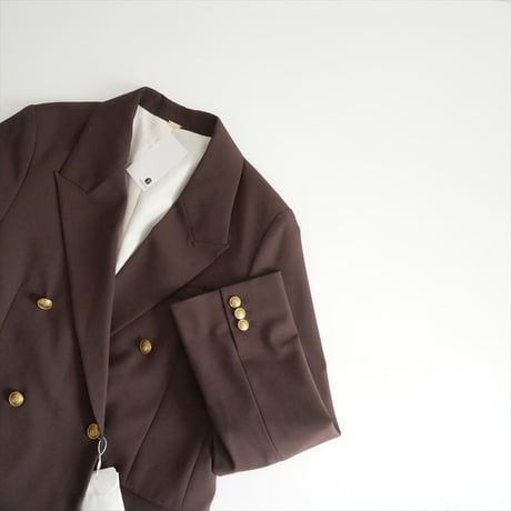 2026・人気完売色 未使用 MilaOwen 金釦ダブルブレストロングブレザー 09WFJ261904 2607-1406