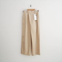 継続販売品 未使用 MACPHEE TOMORROWLAND ポリエステルウールドスキン アシンメトリーパンツ 12046104101 2609-0267