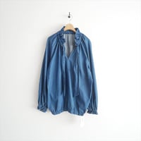2025 / 未使用 / L'ESSAGE JOURNAL STANDARD  5OZ デニム リボンブラウス 25051370060030 / 2605-0182