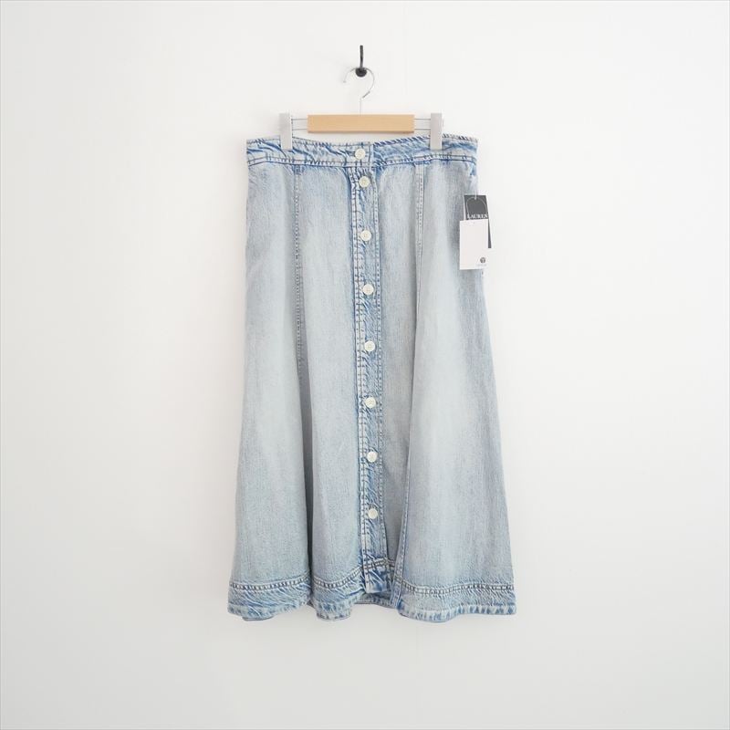 2026SS 未使用 LAUREN RALPH LAUREN ボタンフロント デニム ミディ