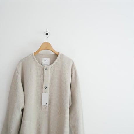 未使用 journal standard luxe購入品 HTS WAFFLE PLAIN HENLEY NECK SHIRT 23050450004730 2608-0008