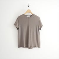 継続販売品 COZ manufactured by WRAPINKNOT / SILK-CASHMRERE KNIT T-SHIRT / CZ324-LPO31 2603-0593