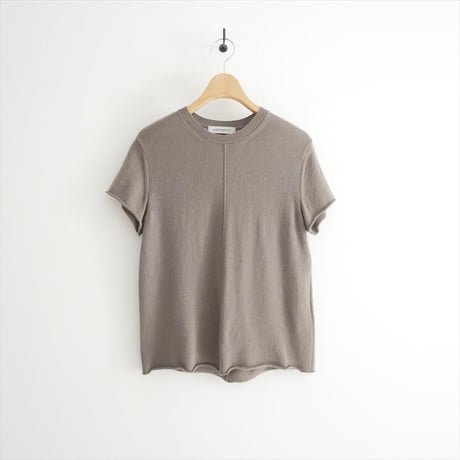 継続販売品 COZ manufactured by WRAPINKNOT / SILK-CASHMRERE KNIT T-SHIRT / CZ324-LPO31 2603-0593