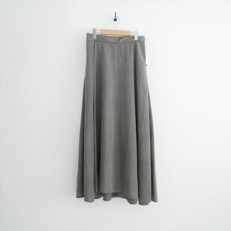 ATON HAND DYE NYLON タックフレアスカート SKAGNM0204 2608-2058