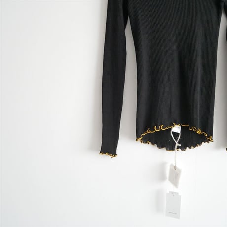 2026AW今季・人気完売品 GALERIE VIE購入品 v::room コットンリブ ラウンドネックプルオーバー 27136513013 2610-0675