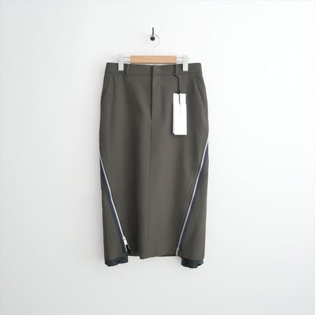 BARNEYS NEW YORK別注 sacai サイドプリーツスカート 24-07628 2606-0944