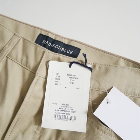 継続販売品 未使用 MADISON BLUE SAROUEL PT CHINO MNS MB244-3001 2608-0462