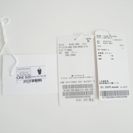 継続販売型 NOBLE購入品 J&M DAVIDSON RAY BUCKET S 25092250002030 2609-0075