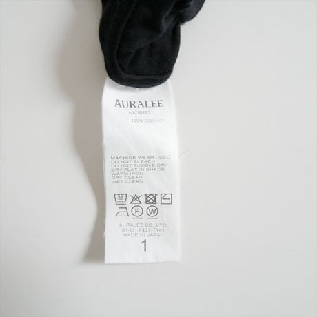 継続販売品 AURALEE SEAMLESS CREW NECK TEE A00T04ST 2607-1031