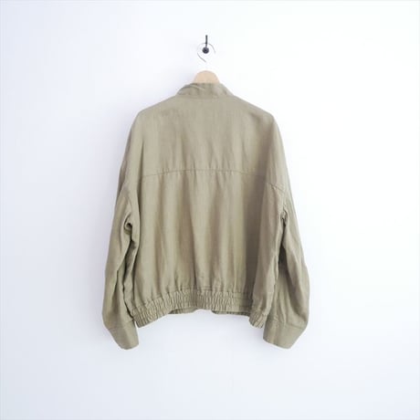 継続販売品 GALERIE VIE ダストリネン スタンドカラーブルゾン 23076107108 2608-1150