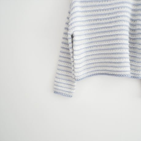 継続販売品 GALERIE VIE バンピーボーダー ボートネックプルオーバー 23025402310 2609-0299