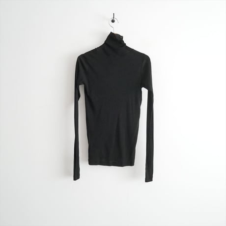 継続販売品 AURALEE SUPER HIGH GAUGE SHEER RIB TURTLE NECK L/S TEE A00T02HF 2608-0490