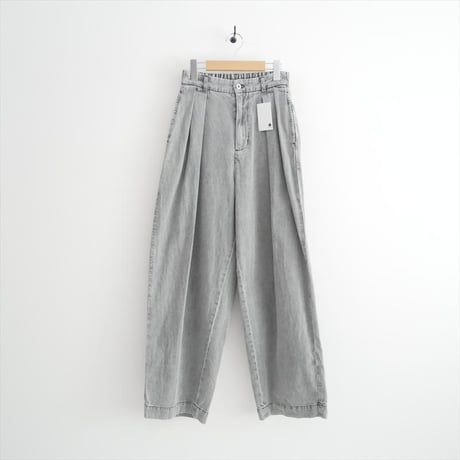 2026 人気完売サイズ conte タック デニムワイドパンツ 85141000032 2608-0020