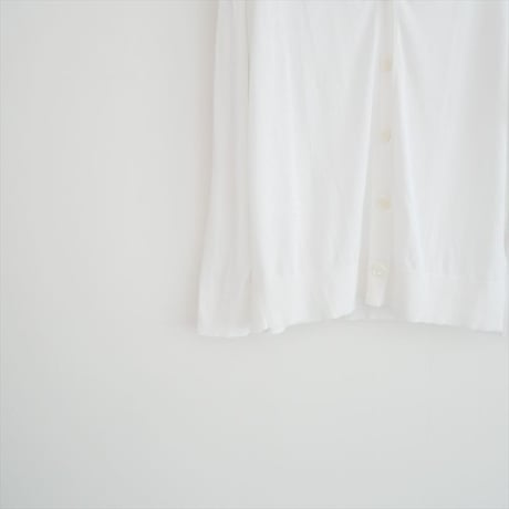 2025 未使用 DEUXIEME CLASSE Fine Cotton Vネック カーディガン 25080500810030 2607-0808