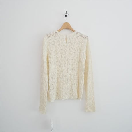 2025AW・人気完売品 未使用 IENA Flowerストレッチレースプルオーバー 25070900215230 2608-0968