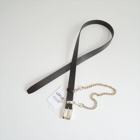 2026SS今季・人気完売品 AP STUDIO別注 LEFIJE 2way chain leather belt 26099587000210 2607-0197
