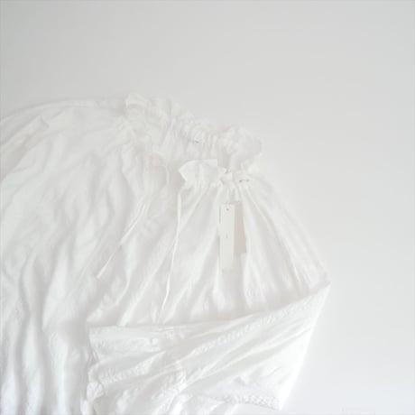 未使用 ichi Organic Cotton Ripple Stripes Over Blouse 221040 2607-0315