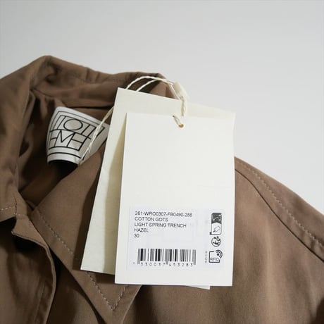 継続販売品 未使用 TOTEME ライトスプリングトレンチ 261-WRO0307-FB0490 2608-1313