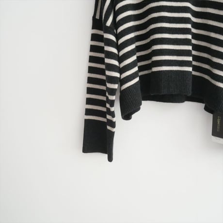 人気完売品 / L'Appartement購入品 / ROBERTO COLLINA / GIROCOLLO BORDER SWEATER / 24080570003330 / 2503-0844
