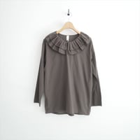 2025AW・人気完売品 gather & tools別注 Yoli simple frill blouse for gather YL-TP37-25AW 2604-1412