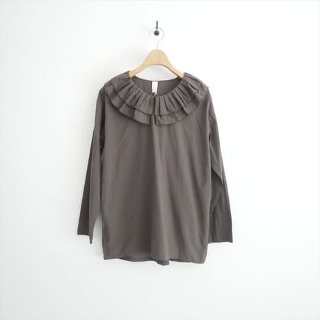 2025AW・人気完売品 gather & tools別注 Yoli simple frill blouse for gather YL-TP37-25AW 2604-1412
