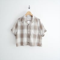 2025SS HYKE T/W OMBRE CHECK SHIRT 15235 2607-1204