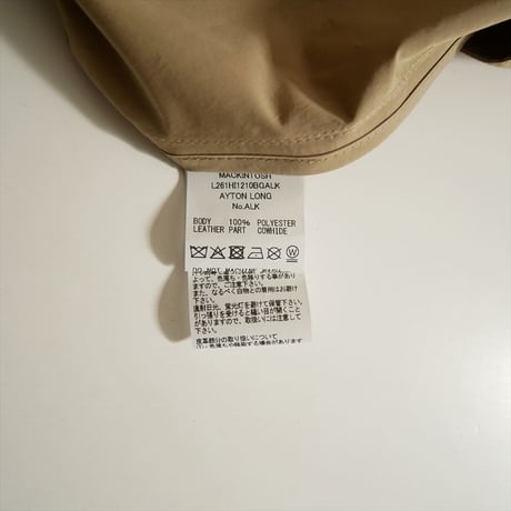 継続販売品・人気完売サイズ MACKINTOSH AYTON  ロングコート L261HI1210BGALK 2608-1350