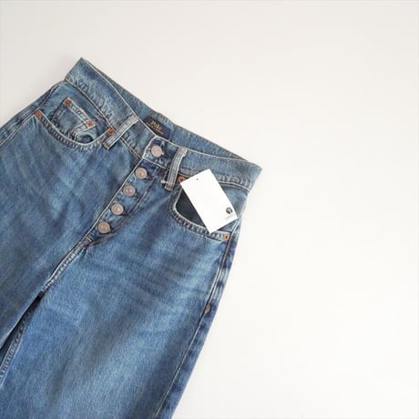 POLO RALPH LAUREN クロップド ワイドレッグ ジーンズ 2608-0517