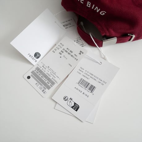 2025AW・人気完売品 AP STUDIO購入品 ANINE BING JEREMY BASEBALL CAP 25095587001130 2608-0027