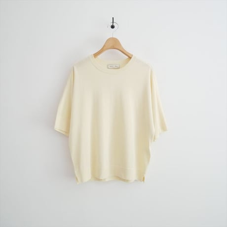 2025SS Ron Herman別注 ebure Light Silk Cotton Knit Tee 4110800376 2607-1130