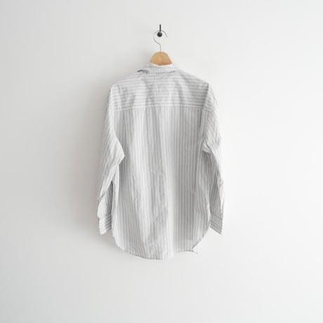 2025・人気完売品 MHL. PJ STRIPE COTTON POPLIN SHIRT  5955253204 2607-0436