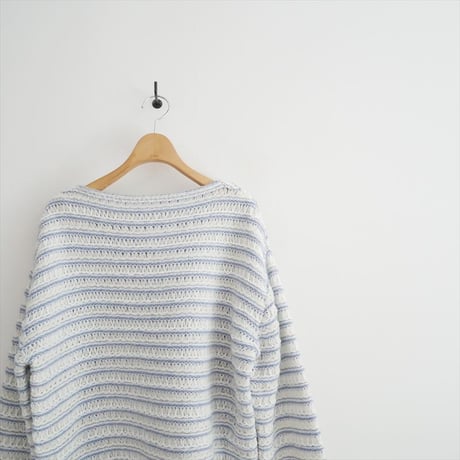 継続販売品 GALERIE VIE バンピーボーダー ボートネックプルオーバー 23025402310 2609-0299