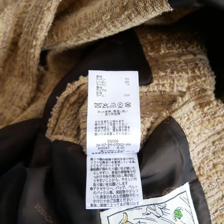 継続販売品 CABaN別注 MAISON et VOYAGE ファンシーツイード カラーレスジャケット 24075407002 2610-2071