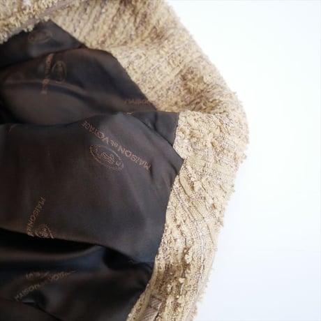 継続販売品 CABaN別注 MAISON et VOYAGE ファンシーツイード カラーレスジャケット 24075407002 2610-2071