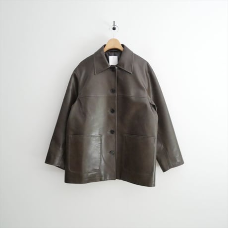 2025AW BEAUTY&YOUTH レザーライク カバーオール ジャケット 16251995408 2608-1101