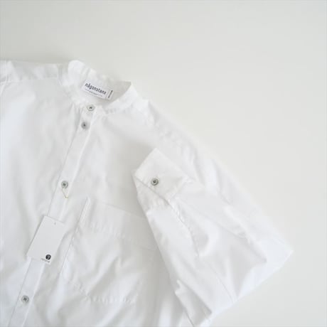 nagonstans / asymmetry-sleeves all-round shirt / 470HS830-0300 / 2506-0567