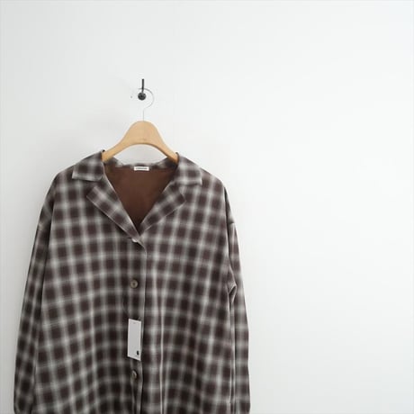 2025AW CREDONA SHEER CHECK SHIRT JACKET 1425410324-0 2609-0506