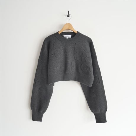 未使用 / ENFOLD / O EMBOSS CROPPED PULLOVER / 300GA170-0760 / 2411-1445