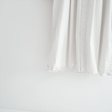 2025AW 未使用 TOUJOURS garment dye organic cotton poplin front wide tuck shirt dress 2605-1355