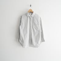 2025・人気完売品 MHL. PJ STRIPE COTTON POPLIN SHIRT  5955253204 2607-0436