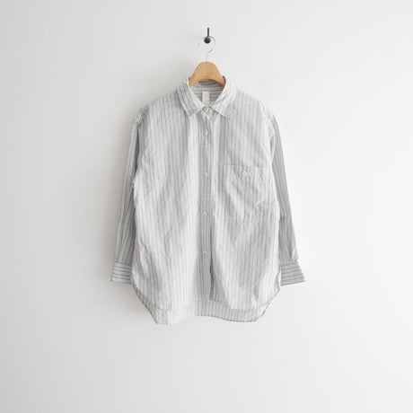 2025・人気完売品 MHL. PJ STRIPE COTTON POPLIN SHIRT  5955253204 2607-0436