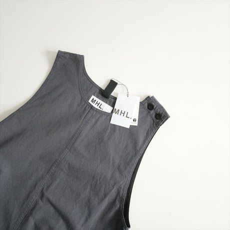 2025AW 未使用 MHL. HAIRLINE COTTON WOOL DRESS 595-5256200 2610-2135