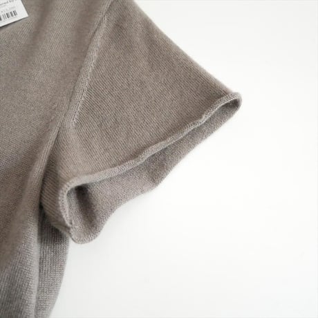 継続販売品 COZ manufactured by WRAPINKNOT / SILK-CASHMRERE KNIT T-SHIRT / CZ324-LPO31 2603-0593