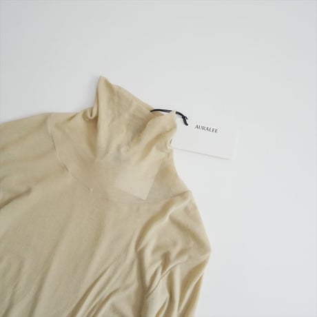 継続販売型 AURALEE SUPER HIGH GAUGE SHEER RIB TEE A24ST03HF 2606-0028