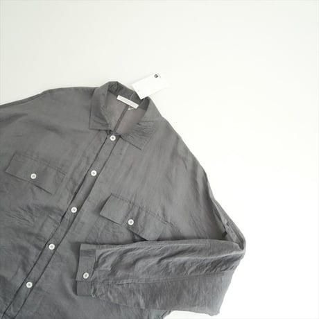 2026AW今季新作・人気完売品 GALERIE VIE コットンシルクオーガンジー オープンカラーシャツ 23016401011 2609-0275