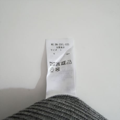 2025AW BATONER SOLID WOOL RIB HALF ZIPニット BN-25FL-035 2609-0295