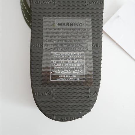 継続販売型・人気完売色 RHC別注 Rainbow Sandals ダブルレイヤー プレミアレザー 1/2 ナロー サンダル 2607-0787