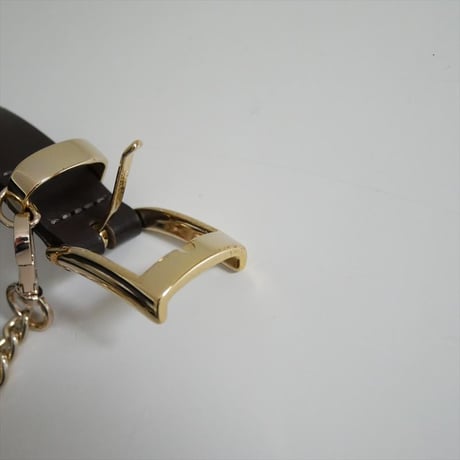 2026SS今季・人気完売品 AP STUDIO別注 LEFIJE 2way chain leather belt 26099587000210 2607-0197